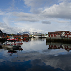 Docking scene Lofoten Islands, Norway