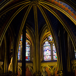 Ceiling at Sainte–Chapelle, Paris