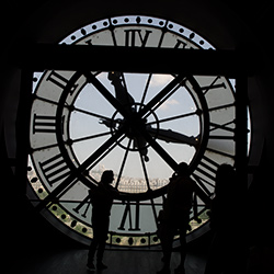The D’Orsay Clock and view of Montmartre